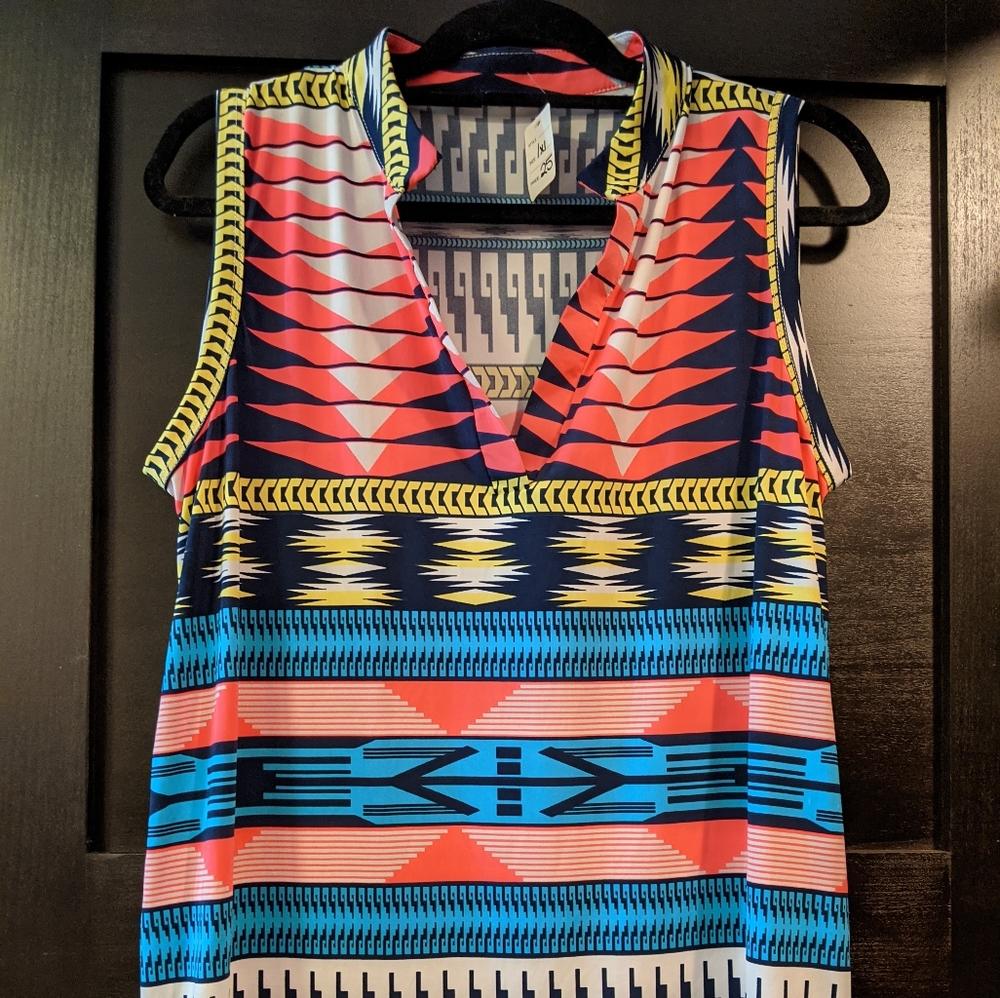 Fun pattern tank top